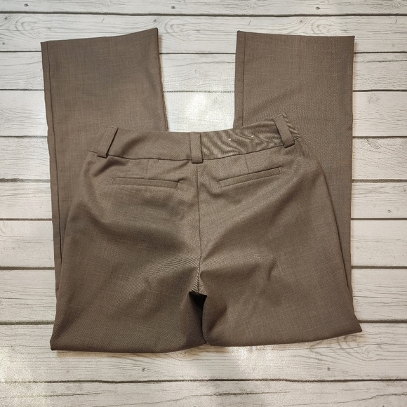 GAP Stretch Curvy Fit Flared Leg Brown Slacks Trousers Pants Size 4A - Picture 8 of 9